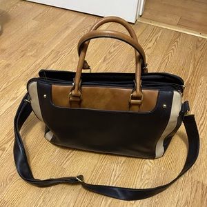 Women’s faux leather laptop bag